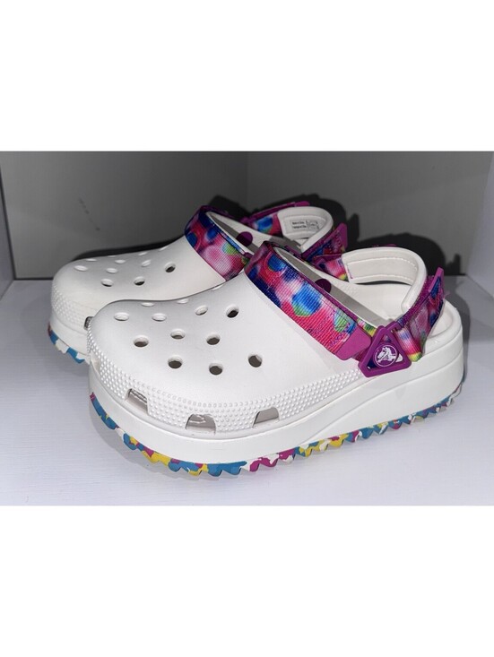 CROCS Shoes - Crocs Classic Hiker Solarized Clog Women 7 Men 5 Platform Tie Dye 207990-94S EUC